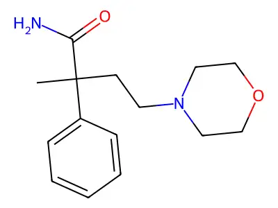 Butyramide, 2-methyl-4-morpholino-2-phenyl- structure