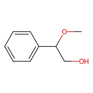 Benzeneethanol, beta-methoxy- structure