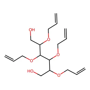 2,3,4,5-Tetra-o-prop-2-en-1-ylhexitol structure