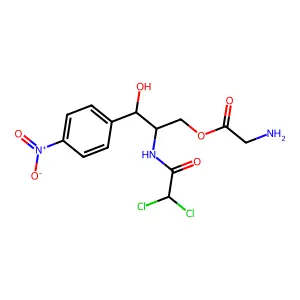Chloramphenicol glycinate structure