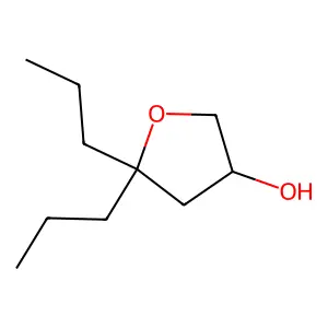 5,5-Dipropyloxolan-3-ol structure