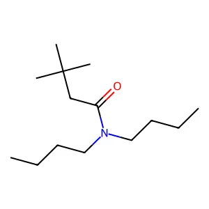 N,N-dibutyl-3,3-dimethylbutanamide structure