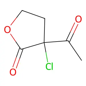 3-acetyl-3-chlorodihydrofuran-2(3H)-one structure