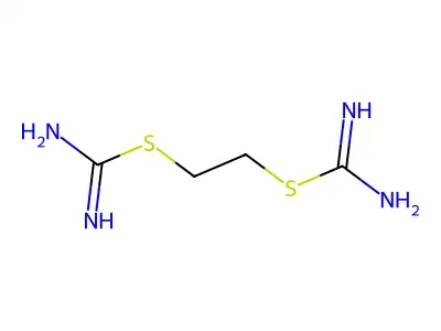 Ethane-1,2-diyl dicarbamimidothioate structure