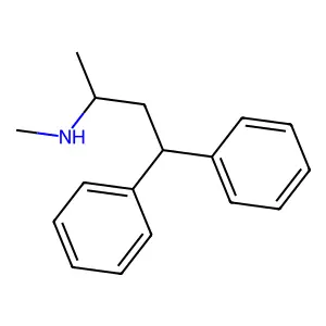 N,1-Dimethyl-3,3-diphenylpropylamine structure