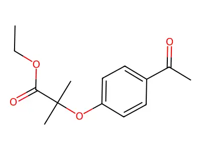 Ethyl 3-(4-acetylphenoxy)-2-methylpropanoate structure