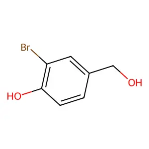 2-Bromo-4-hydroxymethylphenol structure