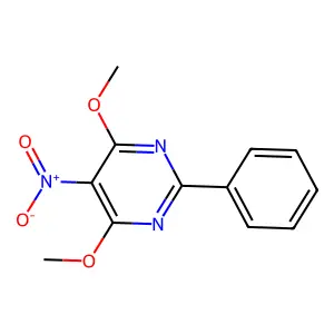 4,6-Dimethoxy-5-nitro-2-phenylpyrimidine structure