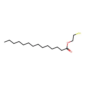 2-Mercaptoethyl myristate structure