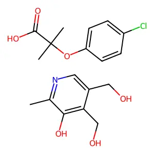 Pyridoxine clofibrate structure
