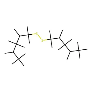 Di-tert-tetradecyl disulphide structure