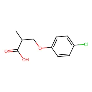 3-(4-Chlorophenoxy)-2-methylpropanoic acid structure