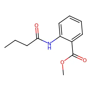 Methyl 2-butyramidobenzoate structure