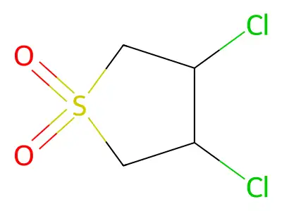 3,4-Dichlorosulfolane structure