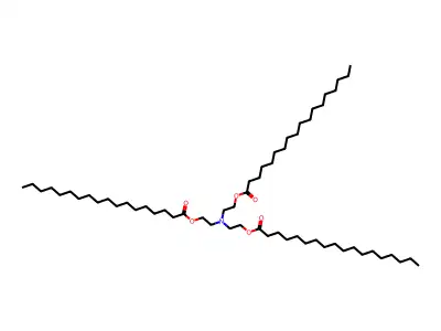Tris(beta-stearatoethyl)amine structure