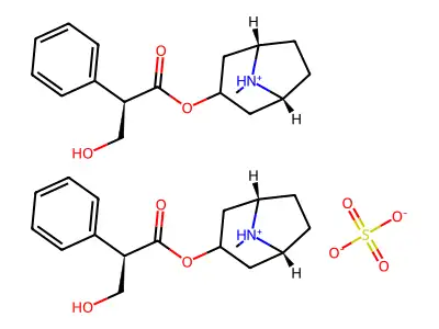 (+)-Hyoscyamine sulfate structure