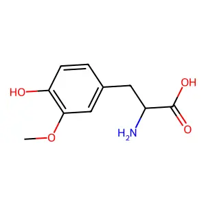 3-methoxy-L-tyrosine structure