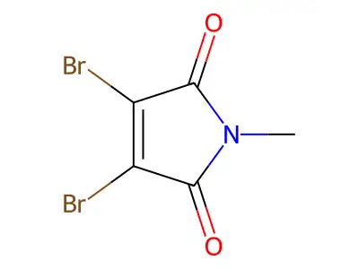 2,3-Dibromo-N-methylmaleimide structure