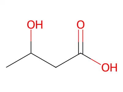 3-Hydroxybutyric Acid structure