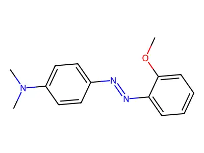 2'-Methoxy-4-dimethylaminoazobenzene structure