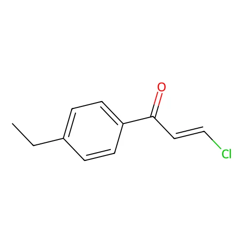 3-Chloro-1-(4-ethylphenyl)prop-2-en-1-one structure
