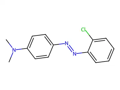 4-(2-(2-Chlorophenyl)diazenyl)-N,N-dimethylbenzenamine structure