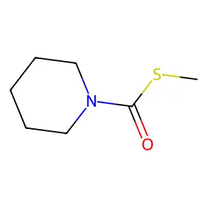 1-Piperidinecarbothioic acid, S-methyl ester structure