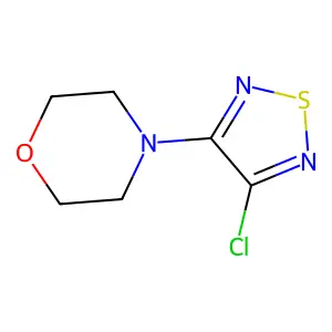3-Chloro-4-morpholino-1,2,5-thiadiazole structure