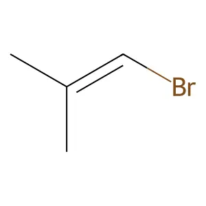 1-Bromo-2-methyl-1-propene structure