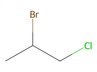 2-Bromo-1-chloropropane structure