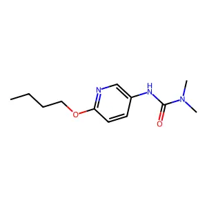 Urea, 3-(6-butoxy-3-pyridyl)-1,1-dimethyl- structure