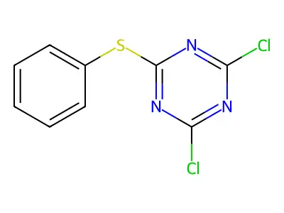 2,4-Dichloro-6-phenylsulfanyl-1,3,5-triazine structure