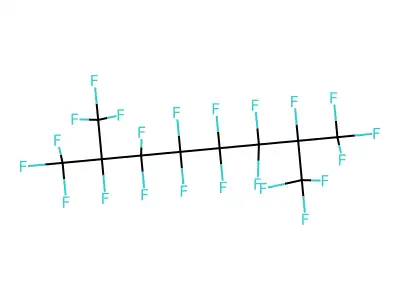 1,1,1,2,3,3,4,4,5,5,6,6,7,8,8,8-Hexadecafluoro-2,7-bis(trifluoromethyl)octane structure