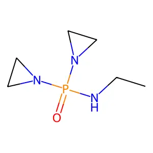 Ethylaminobis(1-aziridinyl)phosphine oxide structure