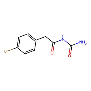 N-(Aminocarbonyl)-4-bromobenzeneacetamide structure