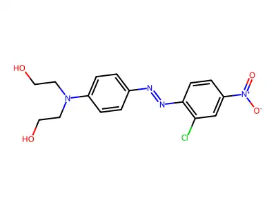 Ethanol, 2,2'-[[4-[2-(2-chloro-4-nitrophenyl)diazenyl]phenyl]imino]bis- structure