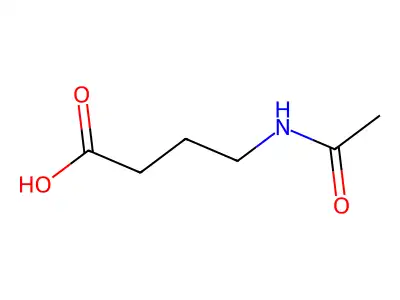 4-Acetamidobutyric acid structure