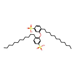 Benzenesulfonic acid, oxybis[dodecyl- structure