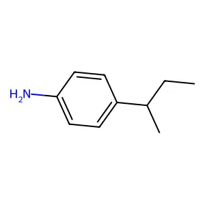 Benzenamine, 4-(1-methylpropyl)- structure