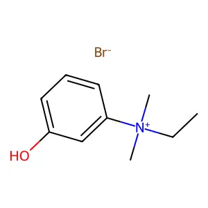 Benzenaminium, N-ethyl-3-hydroxy-N,N-dimethyl-, bromide (1:1) structure