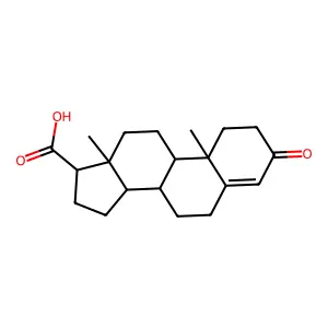 (17beta)-3-Oxoandrost-4-ene-17-carboxylic acid structure