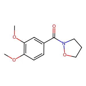 Isoxazolidine, 2-(3,4-dimethoxybenzoyl)- structure