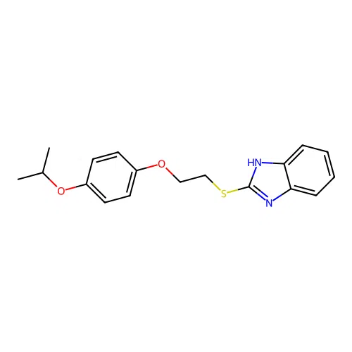 2-{[2-(4-isopropoxyphenoxy)ethyl]sulfanyl}-1H-benzimidazole structure