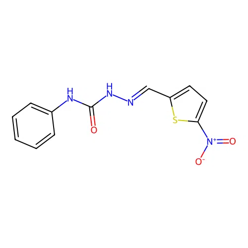 5-Nitro-2-thiophenecarbaldehyde N-phenylsemicarbazone structure