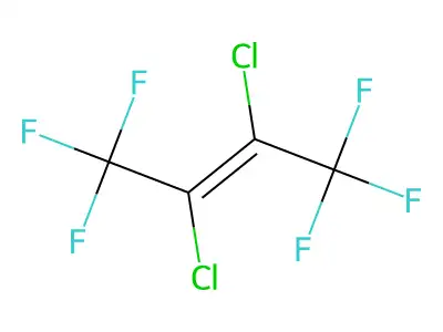 2,3-Dichloro-1,1,1,4,4,4-hexafluorobut-2-ene structure
