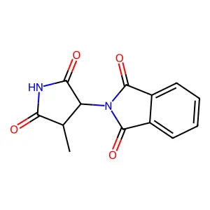 2-(4-Methyl-2,5-dioxo-3-pyrrolidinyl)-1H-isoindole-1,3(2H)-dione structure