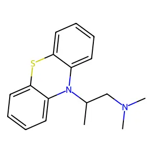 N,N,beta-Trimethyl-10H-phenothiazine-10-ethanamine structure