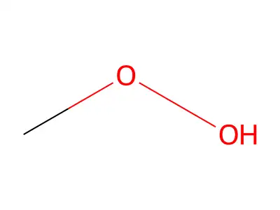 Methyl hydroperoxide structure