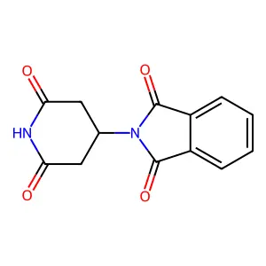 2-(2,6-Dioxo-4-piperidinyl)-1H-isoindole-1,3(2H)-dione structure