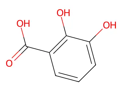 2,3-Dihydroxybenzoic Acid structure